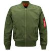 MQMYJSP Ma-1 Men Jacket Windbreaker Streetwear Baseball Coat Men's Spring Jacket Navy Blue M view 4