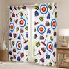 Feelyou Curling Sport Window Curtains for Bedroom Living Room for Kids Boys Winter Sports Curling Game Curtains Curling Team Window Drapes Treatments Ball Blue 52W X 63L,2 Panels view 2