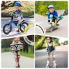 BOSONER Knee Elbow Pads for Kids: Roller Bike Skate Protective Gear with Wrist Guards for Toddler and Kids - 6Pcs Sport Safety Set for Girls Boys view 4