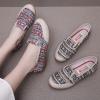 Canvas Shoes Casual Cow Tendon Sole Women's Shoes Non-Slip Soft Sole One Foot Single Shoe Blue view 2