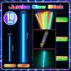 Lewtemi 10 Pcs Large Glow Sticks Jumbo, Bright Color, 16 Inch view 2
