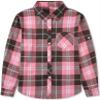 SANGTREE Girls Long Sleeve Plaid Shirts Button Down Flannel Shirts,Pink Brown, 12-13 Years = Tag 180 view 4