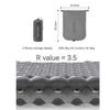 Naturehike Camping Mattress R-Value 5.8 Camp Bed Adults Camp Cot Folding Beds Sleeping Mat Pad Single Adults Foldable 0.88LB/0.4KG Light Hiking Fishing Travel[SGS Certified] (R3.5-Green, Square-Big) view 2