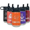 Kids Water Bottle Personalized with Name on 12 oz Orange Matte Ring Insulated Water Bottle view 1
