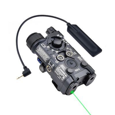 Metal L3-NL Box Laser Sightswith IR Laser + Green Laser Sight + Strobe/Momentary/Constant Modes Whitelight LED 150 Lumens Flashlightwith Pressure Switchfor 20mm Rail (Green Laser BK)