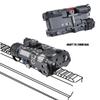 Metal L3-NL Box Laser Sightswith IR Laser + Green Laser Sight + Strobe/Momentary/Constant Modes Whitelight LED 150 Lumens Flashlightwith Pressure Switchfor 20mm Rail (Green Laser BK) view 2