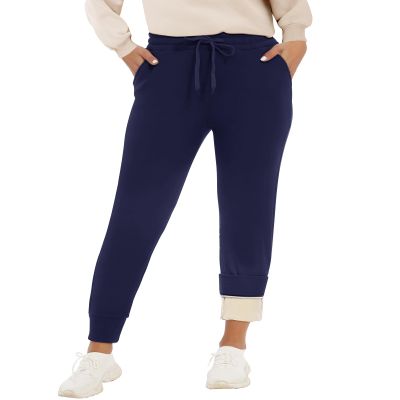 GAYHAY Fleece Lined Sweatpants Women- Winter Warm Sherpa Lined Athletic Joggers Pants with Pockets