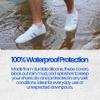 Waterproof Silicone Rubber Shoe Covers for Rain, Non-Slip Easy-handy Water Resistant Overshoes Outdoor Cycling Hiking Protectors Apply to Men, Women, Kids (Medium, WHITE) view 2
