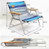 IRYZE Outdoor Chair Folding Camping Chair Outdoor Ultra-Light Aluminum Alloy Folding Leisure Chair Camping Barbecue Canvas Portable Recliner Camping Chair Foldable Chair view 2