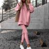 Women's Oversized Sweatshirts Casual Crewneck Pullover Long Pants Tops Sweatsuit Long Sleeved Tracksuit Two Piece Set view 2