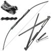 57" Collapsible Tactical Survival Bow Two Section Foldable 35-55Lbs Right Hand for Hunting Target (55LBS) view 1