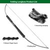 57" Collapsible Tactical Survival Bow Two Section Foldable 35-55Lbs Right Hand for Hunting Target (55LBS) view 2