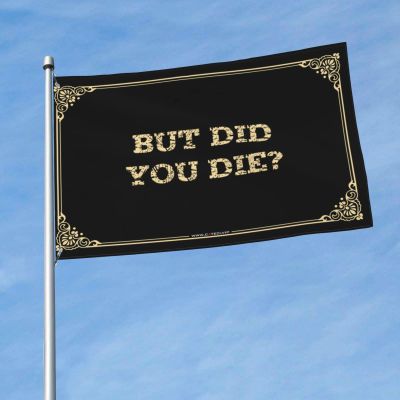 Man Cave Decorations But Did You Die? Flag Boys Room Decor Room Decor For Men (Color : Colour, Size : 30X45CM)