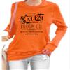 MOGUI Salem Broom Company Shirt Orange Salem Broom Company Hoodie Salem Massachusetts Gifts Womens Halloween Sweatshirt Salem Massachusetts Sweatshirt Women Pullover Orange Sweatshirt view 1