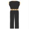 Lejafay Men's One-Shoulder Harness Slit Skirt Jumpsuit Mr. Toga Party Costume Ancient Greek Outfit Jumpsuit Black XX-Large view 4
