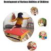 Gruytoie Gymnastics Springboard Ergonomic Junior Gymnastics Springboard, Portable Curved Jump Bridge for School/Gymnastics Preschool Classes/Young & Kids, Soft Carpet Top view 4