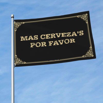 Man Cave Decorations Mas Cerveza'S Por Favor Flag Boys Room Decor Room Decor For Men (Color : Colour, Size : 30X45CM)