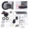 CNCEST 100CC 4 Stroke Bicycle Engine Complete Kit, Single Cylinder Air Cooling OHV Petrol Gas Motorized Motor Bike Modified Engine w/Strong Belt, for Beach Bikes with Large Triangular Frame Space view 3