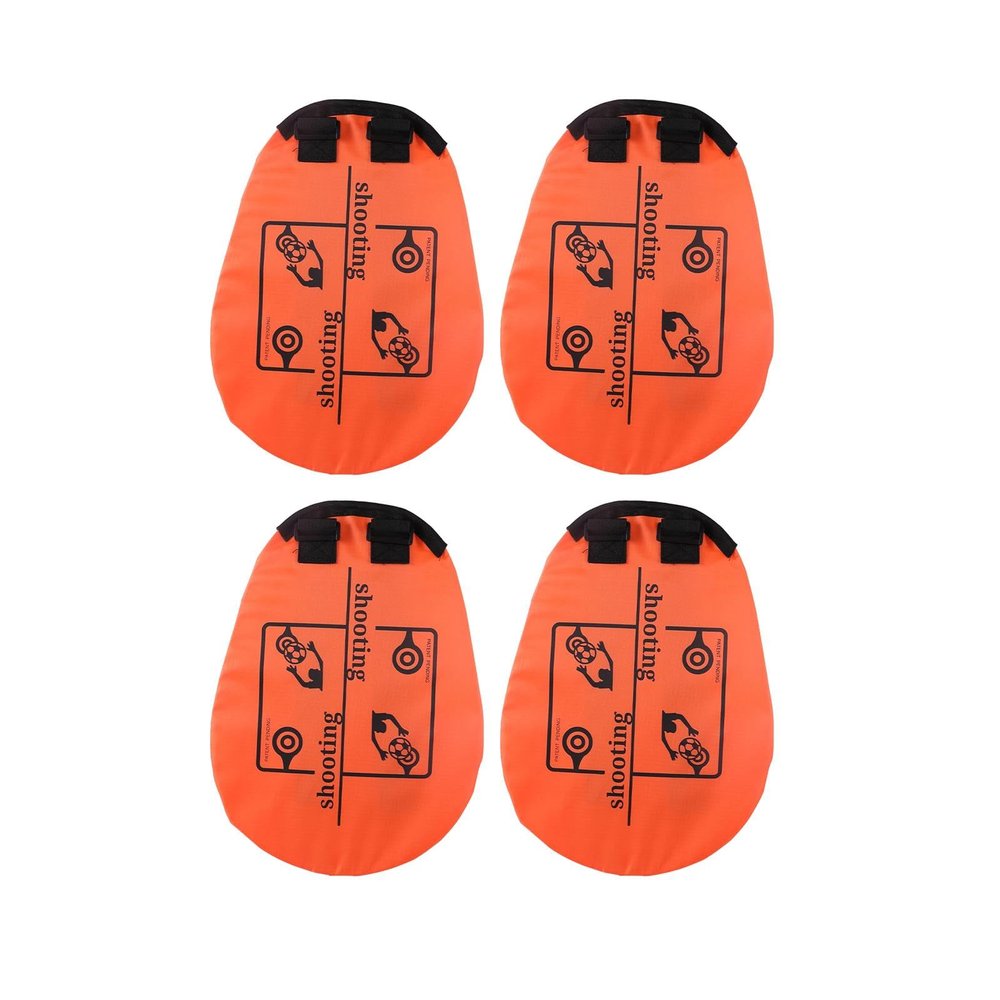 NineFit Basics 4Pcs Orange Soccer Football Goal Target Training Accessories for Free Kick Practice