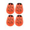 NineFit Basics 4Pcs Orange Soccer Football Goal Target Training Accessories for Free Kick Practice view 1