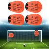 NineFit Basics 4Pcs Orange Soccer Football Goal Target Training Accessories for Free Kick Practice view 3