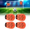 NineFit Basics 4Pcs Orange Soccer Football Goal Target Training Accessories for Free Kick Practice view 4