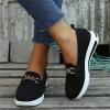 Ladmiple Shoes For Women Slip On Flats Women's Slip on Sneakers Fashion Casual Athletic Gym Tennis Running Shoes Non Slip Comfort Breathable Platform Walking Shoes view 3