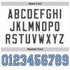 Custom Football Jersey for Men Women Youth, White and Light Blue Dark Gray, Athletic Sports Shirt Personalized Stitched Printed Name Number view 3