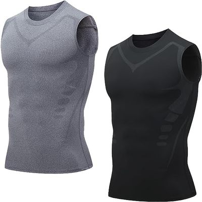 2PCS Ionic Shaping Vest, 2023 New Version Ionic Shaping Vest, Slimming, Perfect Body (C,3XL)