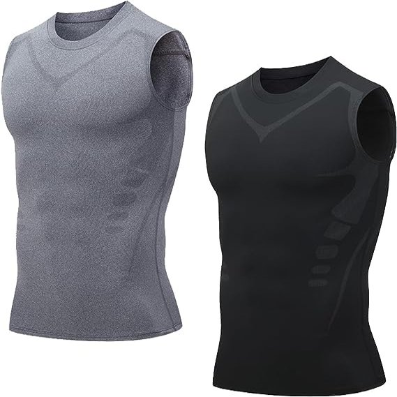 2PCS Ionic Shaping Vest, 2023 New Version Ionic Shaping Vest, Slimming, Perfect Body (C,3XL)