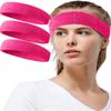 Tanluhu Sweatbands Sport Headbands for Working Out, Execise, Tennis, Basketball, Running - Terry Cloth Athletic Sweat Cotton Headband Outdoor for Men & Women view 1