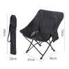 BTZHY Recliner Chair,Outdoor Fishing Chair,Camping Folding Moon Chair,Portable Lightweight Recliner,Small Collapsible Seat,for Picnics,Garden,Sandy Beach,BBQ. view 2
