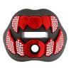 LeCool Football Mouth Guard with Connected Strap- 3D Beast Chrome Adult and Youth Mouth Guard-Mouth Piece for Sports for Maximum Air Flow and Teeth Protection (Black-Red, with Diamonds) view 1