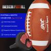 LeCool Football Mouth Guard with Connected Strap- 3D Beast Chrome Adult and Youth Mouth Guard-Mouth Piece for Sports for Maximum Air Flow and Teeth Protection (Black-Red, with Diamonds) view 2