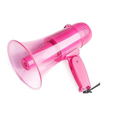 Bullhorn Portable Megaphone 20 Watt Bullhorn Speaker USB Port W/Built-in Siren and Alarm Modes 240s Recording Megaphone Speaker Easy to Carry