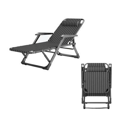 Folding Camping Cot with massage armrests, Outdoor Lounge Chair, Five-position backrest adjustment,10-position adjustable front legs, Sleeping Cots Bed, Heavy Duty Guest Bed for Home, Office Nap and O