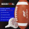 LeCool Football Mouth Guard with Connected Strap- 3D Beast Chrome Adult and Youth Mouth Guard-Mouth Piece for Sports for Maximum Air Flow and Teeth Protection (White-Pink, with Diamonds) view 2