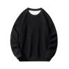 short sleeve Men's T-Shirts Tall Slim Long Sleeve Solid Athletic Sweatshirt Causal Stylish Pullover Sweater Outdoor Clothing sleeveless tshirts for men Black M view 1