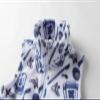 Mud Kingdom Big Boys Fleece Vest Jacket Size 12 Outerwear White Hockey Patterns Full Zipper Casual Lightweight view 3