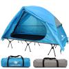 Arctic Lemmings 4-in-1 Foldable Elevated Cot Tent Set for 1 Person - Elevated Camping Bed for Outdoor Hiking view 1