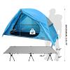 Arctic Lemmings 4-in-1 Foldable Elevated Cot Tent Set for 1 Person - Elevated Camping Bed for Outdoor Hiking view 2