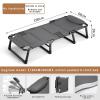 UPGENT Portable Folding Camping Cot, Travel Camp Cots, Sleeping Cots Bed with Pillow, Heavy Duty Guest Bed for Tent Outdoor Hiking Travel Beach Office Nap view 2