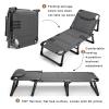 UPGENT Portable Folding Camping Cot, Travel Camp Cots, Sleeping Cots Bed with Pillow, Heavy Duty Guest Bed for Tent Outdoor Hiking Travel Beach Office Nap view 3