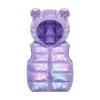 Toddler Winter Autumn Boys Girls Sleeveless Vest Down Coat Cute Cartoon Bear Ears Hooded Baby Winter (Purple, 2-3 Years) view 1