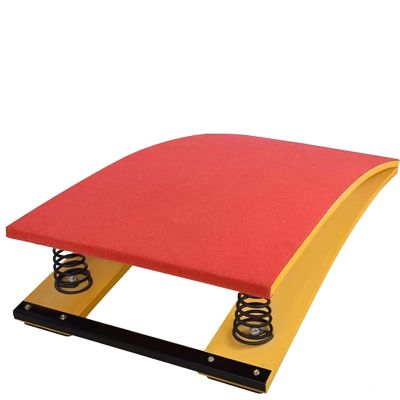 HUHJYUGE Gymnastics Springboard, Vault Gymnastics Springboard for Kids, Home Wooden Vault Spring Board, Beginning Gymnasts Sport Equipment, Little Children Springboards (Red 80x50cm)