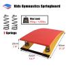 HUHJYUGE Gymnastics Springboard, Vault Gymnastics Springboard for Kids, Home Wooden Vault Spring Board, Beginning Gymnasts Sport Equipment, Little Children Springboards (Red 80x50cm) view 2