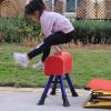 HUHJYUGE Gymnastics Springboard, Vault Gymnastics Springboard for Kids, Home Wooden Vault Spring Board, Beginning Gymnasts Sport Equipment, Little Children Springboards (Red 80x50cm) view 4