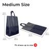 HANOZI Shoe Bags For Travel, Used As For Storage or Shoe Travel Bag, Space Saving When Travelling With This Travel Shoe Bags For Packing, Featuring Waterproof Nylon Sneaker Bag. (Navy, 2 Pack, Medium) view 2