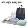 HANOZI Shoe Bags For Travel, Used As For Storage or Shoe Travel Bag, Space Saving When Travelling With This Travel Shoe Bags For Packing, Featuring Waterproof Nylon Sneaker Bag. (Navy, 2 Pack, Medium) view 4
