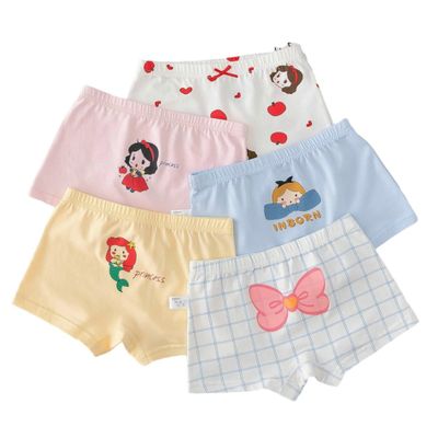 SywzX&xfybz Little Girls Cotton Shorts Toddler Panties Baby Princess Underwear (Pack of 5)